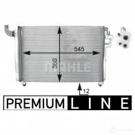 Радиатор кондиционера MAHLE ORIGINAL 1437588231 I2 U6H0 AC 434 000P - Изображение 2