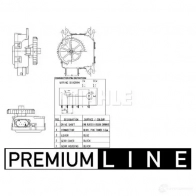 Привод заслонки отопителя салона MAHLE ORIGINAL 8EML 1ZI 1437629255 AA 14 000P - Изображение 2