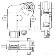 Привод заслонки отопителя салона MAHLE ORIGINAL 1437629263 AA 51 000P VTO HR - Изображение 2