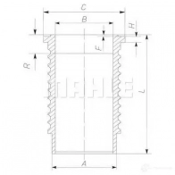 Гильза цилиндра MAHLE ORIGINAL G D7IV 061wn21 1423552995