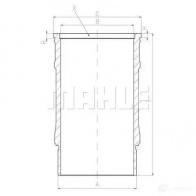 Гильза цилиндра MAHLE ORIGINAL 001 LW 00143 001 1437988606 03F TLU