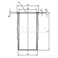 Гильза цилиндра MAHLE ORIGINAL 061 LW 00120 001 16 7AY 1437635465