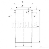 Гильза цилиндра MAHLE ORIGINAL M 0NJVI 1423552662 037wn37