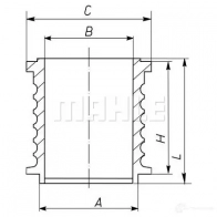 Гильза цилиндра MAHLE ORIGINAL 004 WR 06 3H4JKQ 630738730 004 WR 06 00