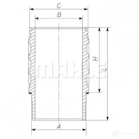 Гильза цилиндра MAHLE ORIGINAL 2349799 061 WN 17 00 061 WN 17 081Z4K