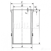 Гильза цилиндра MAHLE ORIGINAL 1423551927 OY39J N 003wn37