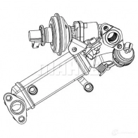 Охладитель EGR MAHLE ORIGINAL CE 12 000P 1437627001 W 2SFHL4 - Изображение 3