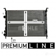 Радиатор охлаждения двигателя MAHLE ORIGINAL 0 PQUN31 CR 7 000P 1437581939 - Изображение 5