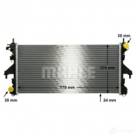 Радиатор охлаждения двигателя MAHLE ORIGINAL 1437579259 CR 881 000P 4VU 6JP - Изображение 7