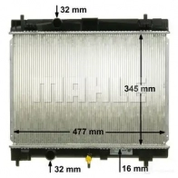 Радиатор охлаждения двигателя MAHLE ORIGINAL CR 1860 000S C 3O5OJZ 1437581919 - Изображение 7