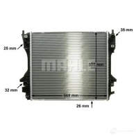 Радиатор охлаждения двигателя MAHLE ORIGINAL 1437577114 CR 1363 000P YT W3GU1 - Изображение 7