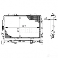 Радиатор охлаждения двигателя MAHLE ORIGINAL CR 247 000S B 7U8IM6 1437579975 - Изображение 8