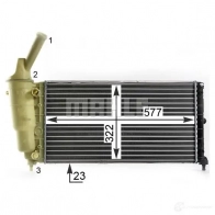Радиатор охлаждения двигателя MAHLE ORIGINAL CR 2007 000P QZ25T 3 1437581555 - Изображение 4