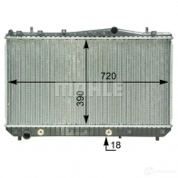 Радиатор охлаждения двигателя MAHLE ORIGINAL U K6MX Chevrolet Rezzo CR 1308 000S