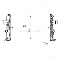 Радиатор охлаждения двигателя MAHLE ORIGINAL GU QXV4 CR 531 000S 1437581731 - Изображение 8