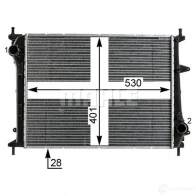 Радиатор охлаждения двигателя MAHLE ORIGINAL CR 1999 000P Y0K QJB 1437577350 - Изображение 4