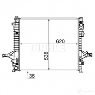 Радиатор охлаждения двигателя MAHLE ORIGINAL 1437579255 T QXOT CR 1191 000S - Изображение 6