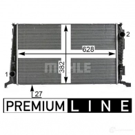 Радиатор охлаждения двигателя MAHLE ORIGINAL H058 40 CR 6 000P 1437577019 - Изображение 4