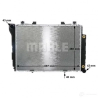 Радиатор охлаждения двигателя MAHLE ORIGINAL 1437577362 1NI Y9 CR 246 000S - Изображение 8