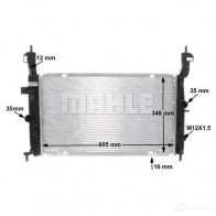 Радиатор охлаждения двигателя MAHLE ORIGINAL CR 2119 000S 2L60 P6 1437581543 - Изображение 8