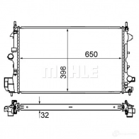 Радиатор охлаждения двигателя MAHLE ORIGINAL 6MY F6 CR 835 000S 1437581559 - Изображение 6