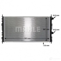 Радиатор охлаждения двигателя MAHLE ORIGINAL CR 1427 000S 1437581550 01VN J - Изображение 9