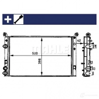 Радиатор охлаждения двигателя MAHLE ORIGINAL 1437581552 CR 645 000S JRKS I - Изображение 9