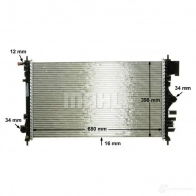 Радиатор охлаждения двигателя MAHLE ORIGINAL P9IE S 1437581553 CR 1097 000P - Изображение 7