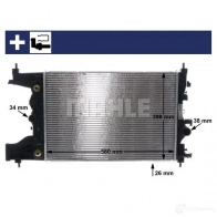 Радиатор охлаждения двигателя MAHLE ORIGINAL CR 2123 000S 1437581354 S7D1 KR - Изображение 10