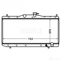 Радиатор охлаждения двигателя MAHLE ORIGINAL CR 1518 000S 1437581123 JBA FYL - Изображение 4