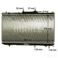Радиатор охлаждения двигателя MAHLE ORIGINAL CR 1518 000S 1437581123 JBA FYL - Изображение 7