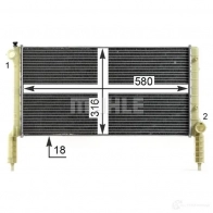 Радиатор охлаждения двигателя MAHLE ORIGINAL 1437581144 73V 4SDB CR 1991 000P - Изображение 4