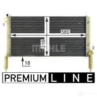 Радиатор охлаждения двигателя MAHLE ORIGINAL 1437581144 73V 4SDB CR 1991 000P - Изображение 5