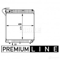 Радиатор охлаждения двигателя MAHLE ORIGINAL cr678000p 1437577336 CK VU4 - Изображение 2