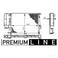 Радиатор охлаждения двигателя MAHLE ORIGINAL cr239000p 7W1K UX 1437577338 - Изображение 2
