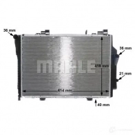 Радиатор охлаждения двигателя MAHLE ORIGINAL P XEMM8 CR 485 000S 1437577852 - Изображение 9