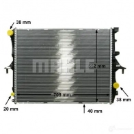 Радиатор охлаждения двигателя MAHLE ORIGINAL 1437577542 257 KSM CR 569 000P - Изображение 7