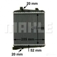 Радиатор охлаждения двигателя MAHLE ORIGINAL CR 1186 000P 1437577390 FCP 16 - Изображение 7