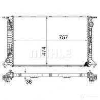 Радиатор охлаждения двигателя MAHLE ORIGINAL ISIAB N CR 1133 000S 1437577849 - Изображение 8