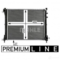 Радиатор охлаждения двигателя MAHLE ORIGINAL 1437577567 S YRF8 CR 2012 000P - Изображение 5