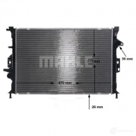 Радиатор охлаждения двигателя MAHLE ORIGINAL CR 815 000S QHPV ZAR 1437578004 - Изображение 7