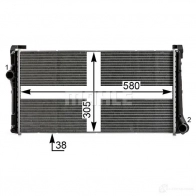 Радиатор охлаждения двигателя MAHLE ORIGINAL CR 1995 000P 1437577839 2 KDX5 - Изображение 4