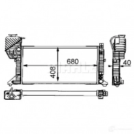 Радиатор охлаждения двигателя MAHLE ORIGINAL CR 682 000S 1437578016 A88 4R9X - Изображение 8