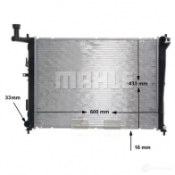 Радиатор системы охлаждения MAHLE ORIGINAL 1437581346 H7VE 9 CR1118000S - Изображение 7