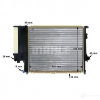Радиатор охлаждения двигателя MAHLE ORIGINAL CR 243 000S 1437581347 49LP 3W - Изображение 8