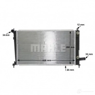 Радиатор охлаждения двигателя MAHLE ORIGINAL CR 1511 000S 1437581189 4R1 60 - Изображение 9