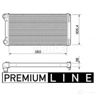 Радиатор охлаждения двигателя MAHLE ORIGINAL 33257 6Q 1437580958 CR 1109 000P - Изображение 2