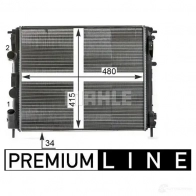 Радиатор охлаждения двигателя MAHLE ORIGINAL CR 35 000P 1437580957 YNY 3MV - Изображение 4
