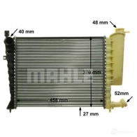 Радиатор охлаждения двигателя MAHLE ORIGINAL TEQ Q1 1437581115 CR 2205 000P - Изображение 7