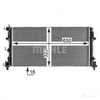 Радиатор охлаждения двигателя MAHLE ORIGINAL 1437580953 U2E 3QW cr2081000p - Изображение 4